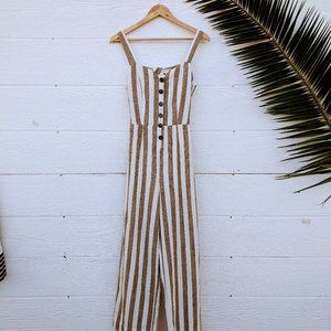 NWT Olive Green and white Striped jumper